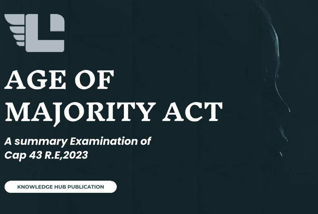 The Age of Majority Act,Cap 43 R.E,2023